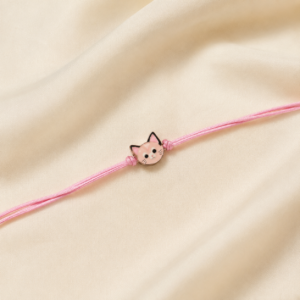 Pink Fox Character Kids Rakhi