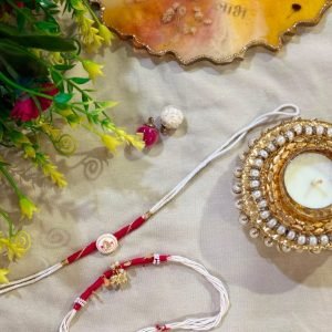Designer Couple Rakhi Set