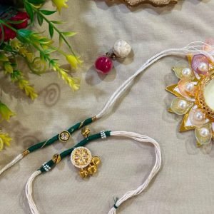Heirloom-Style Couple Rakhi Set