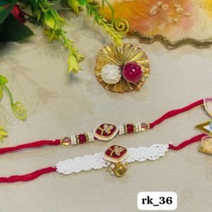 Maroon Kundan Couple & Lumba Set
